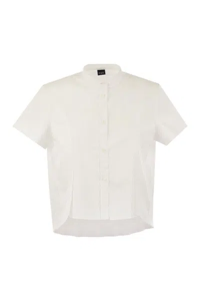 Shop Fay Short Sleeve Blouse In White