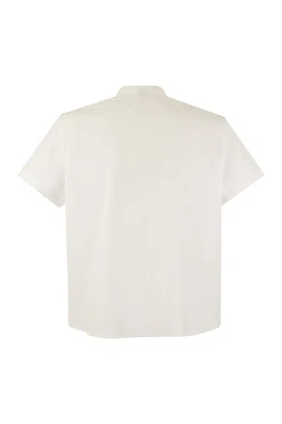 Shop Fay Short Sleeve Blouse In White