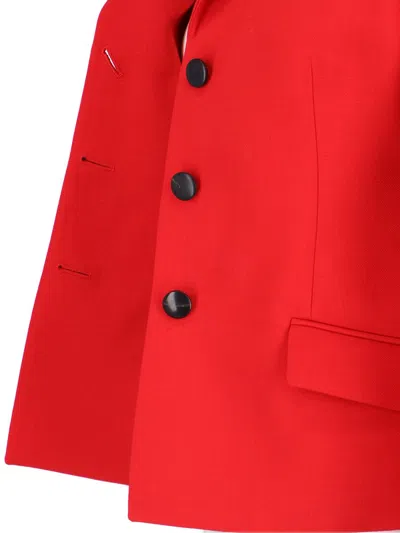Shop Ferragamo Jackets In Red