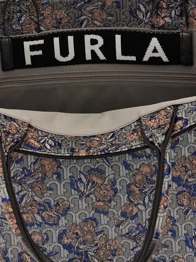 Shop Furla Multicolor Fabric Bag