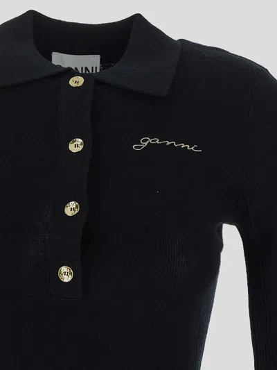 Shop Ganni Knitwear In Black