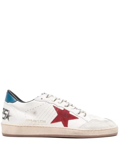 Shop Golden Goose Ball Star Sneakers Shoes In White