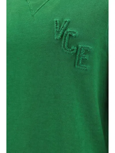 Shop Golden Goose Cotton Fleece Sweatshirt In Green