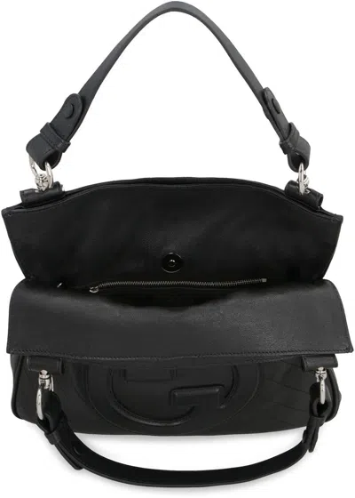 Shop Gucci Blondie Leather Tote In Black