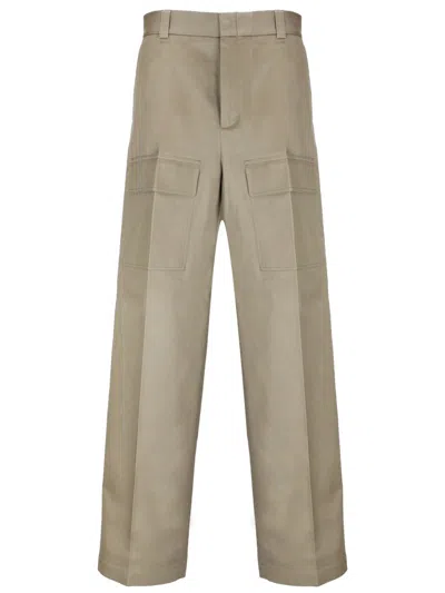Shop Gucci Cotton Cargo-trousers In Beige