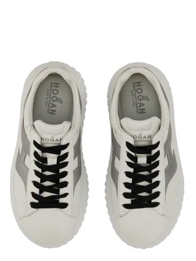 Shop Hogan "h-stripes" Sneaker In White