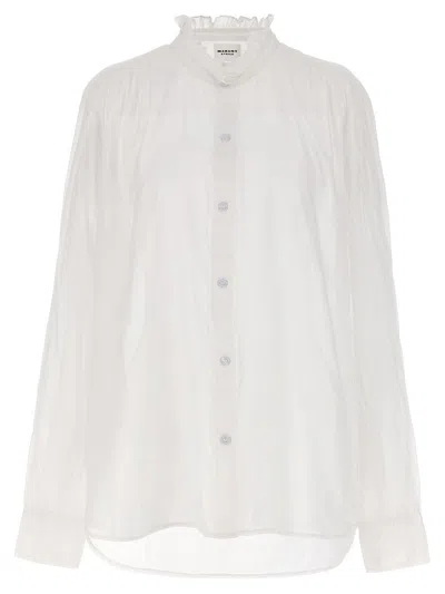 Shop Isabel Marant Étoile 'gamble' Shirt In White