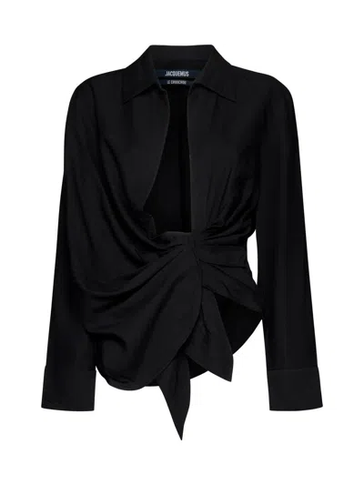 Shop Jacquemus Shirts In Black