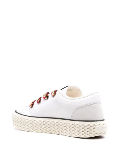 Shop Lanvin Curbies Low Sneakers In White