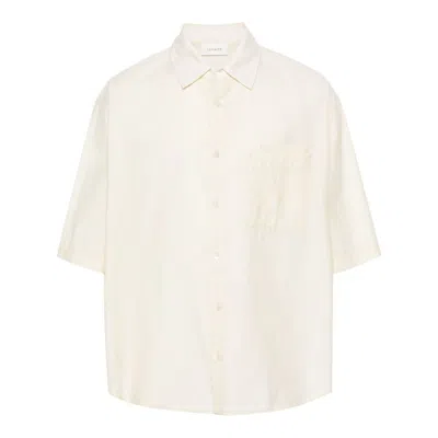 Shop Lemaire Shirts In Neutrals