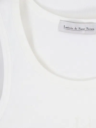 Shop Ludovic De Saint Sernin Top In White