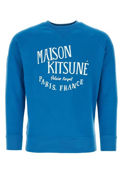 Shop Maison Kitsuné Maison Kitsune Sweatshirts In Blue