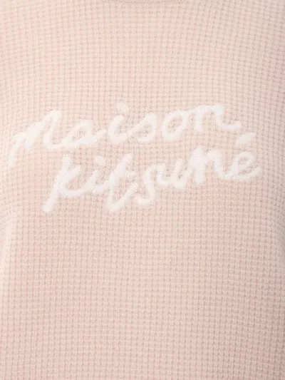 Shop Maison Kitsuné Maison Kitsune Knitwear In Pale Pink