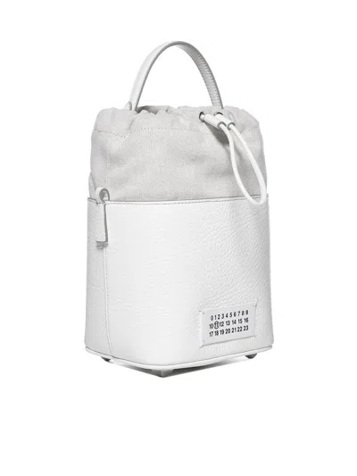 Shop Maison Margiela Bucket Bag In White