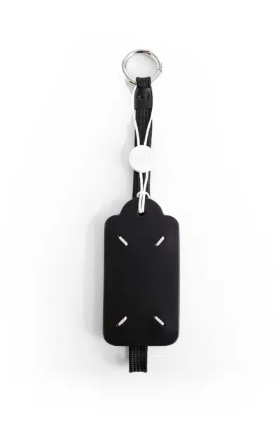 Shop Maison Margiela Key Tag In Black