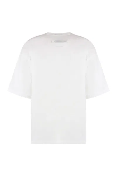 Shop Miharayasuhiro Maison Mihara Yasuhiro Cotton Crew-neck T-shirt In White