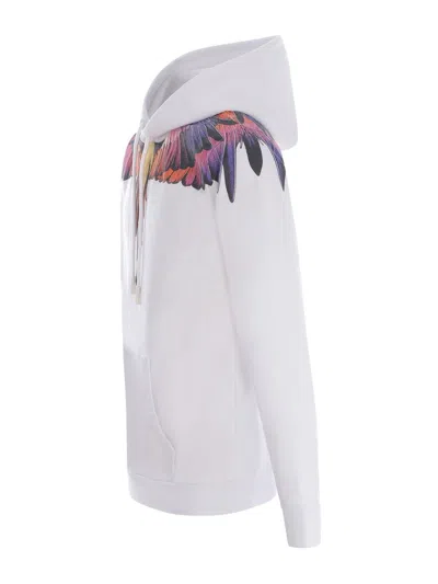 Shop Marcelo Burlon County Of Milan Hooded Sweatshirt  "icon Wings" In White