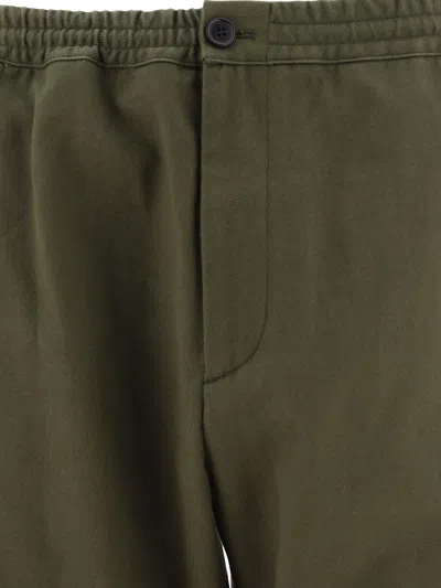 Shop Marni Cargo Trousers With Drawstring In Green
