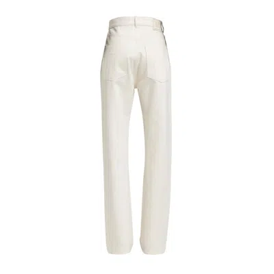 Shop Max Mara Trousers In Off-white