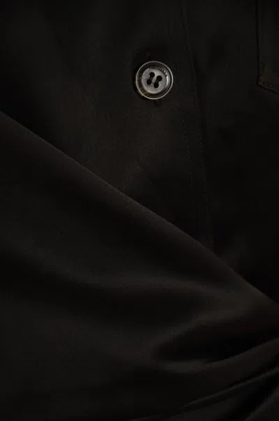 Shop Nanushka 'merano' Recycled Polyester Blend Shirt In Black