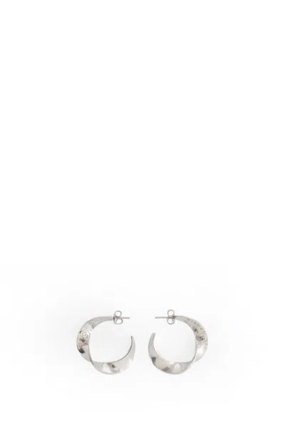 Shop Mm6 Maison Margiela Earrings In Silver