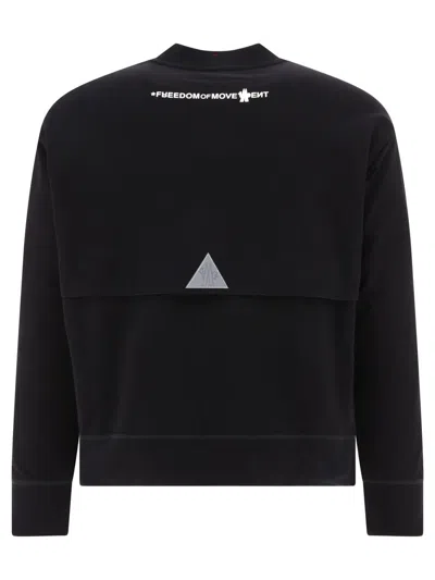 Shop Moncler Grenoble Logo Sweatshirt In Black