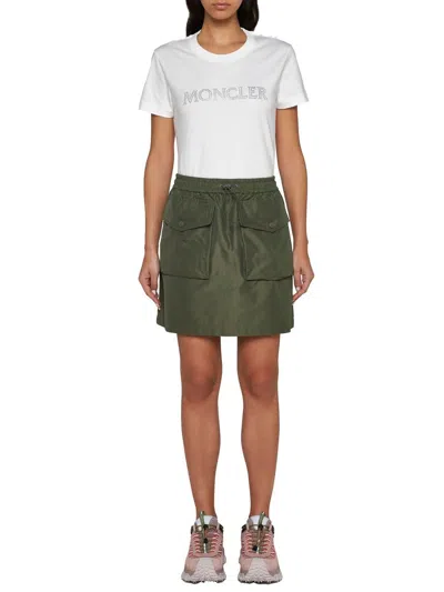 Shop Moncler Skirts In Green