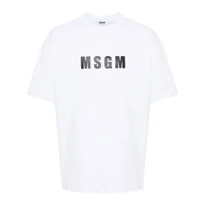 Shop Msgm T-shirts In White