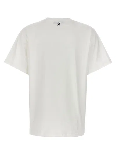 Shop Mugler Rubberized Logo T-shirt In White
