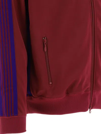 Shop Needles Track Sweatshirt In Bordeaux