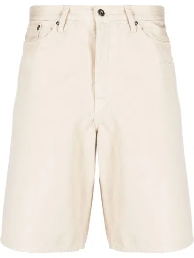 Shop Off-white Off White Shorts In Newbeige