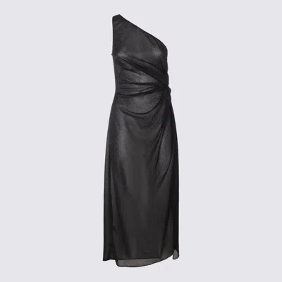 Shop Oseree Oséree Black Midi Dress