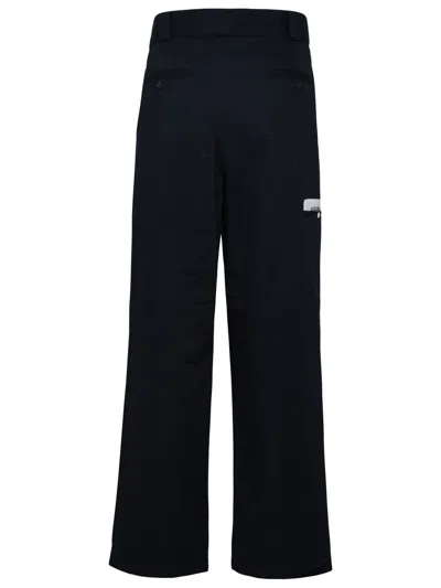 Shop Palm Angels Cotton Trousers In Blue
