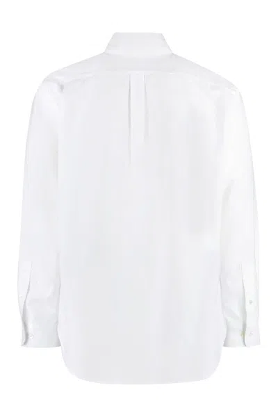 Shop Palm Angels Cotton Shirt In White