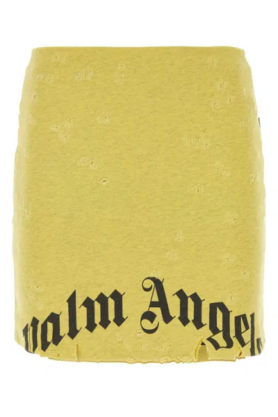 Shop Palm Angels Skirts In Yellowblack