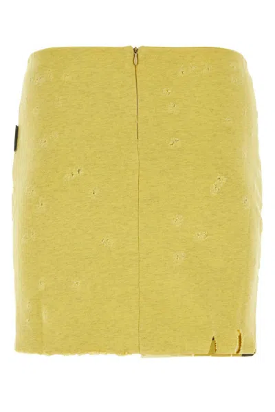 Shop Palm Angels Skirts In Yellowblack