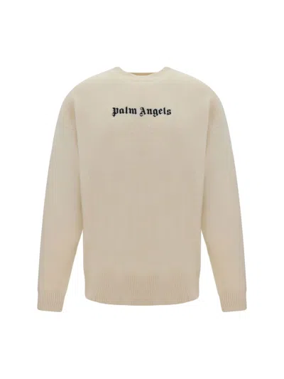 Shop Palm Angels Sweatshirts In Whiteblac