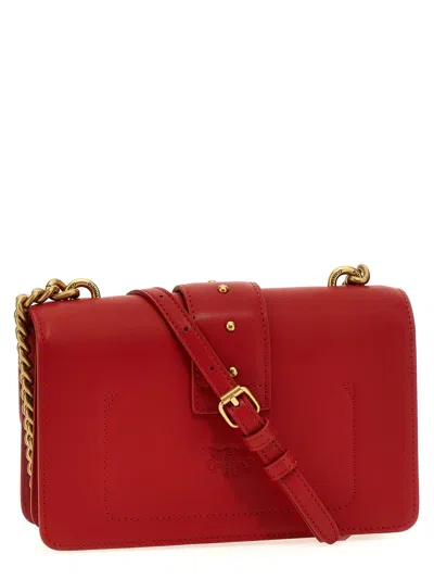 Shop Pinko 'mini Love Bag One Simply' Crossbody Bag In Red