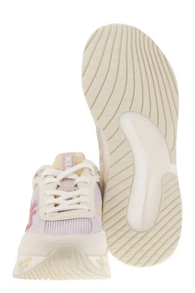 Shop Premiata Moerund 6734 - Sneakers In White/pink