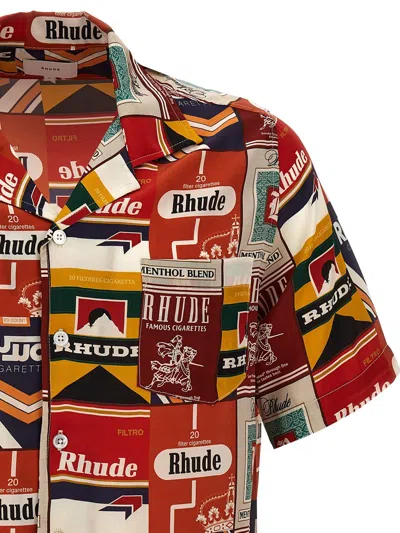 Shop Rhude 'cigaretta' Shirt In Multicolor