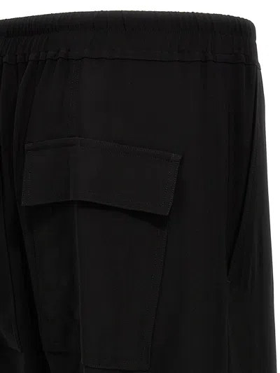 Shop Rick Owens 'lido Drawstring Cropped' Pants In Black