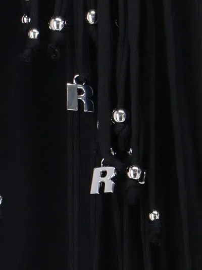 Shop Rotate Birger Christensen Rotate Sunday Capsule Bead Fringed Dress In Black