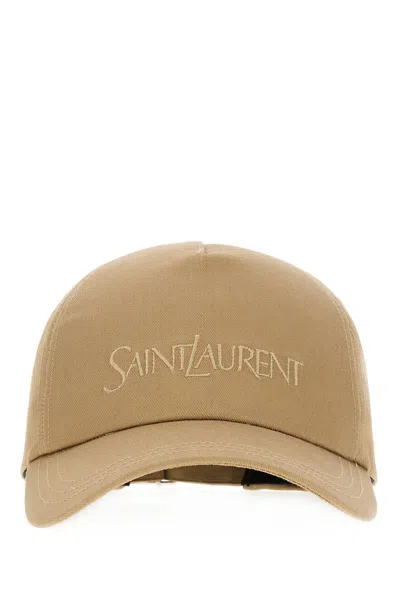 Shop Saint Laurent Hats In Beige