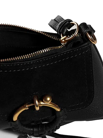 Shop See By Chloé Joan Mini Leather Crossbody Bag In Black