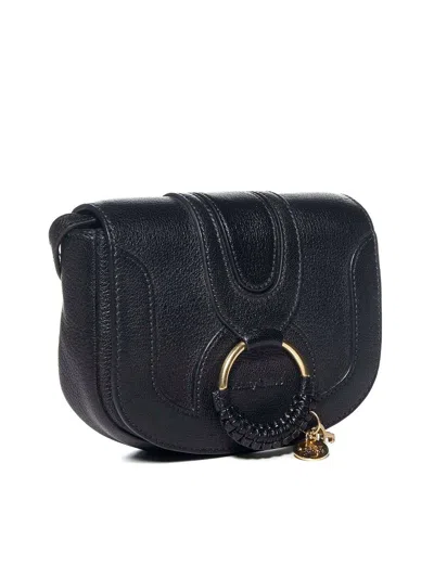 Shop See By Chloé Hana Mini Leather Crossbody Bag In Black
