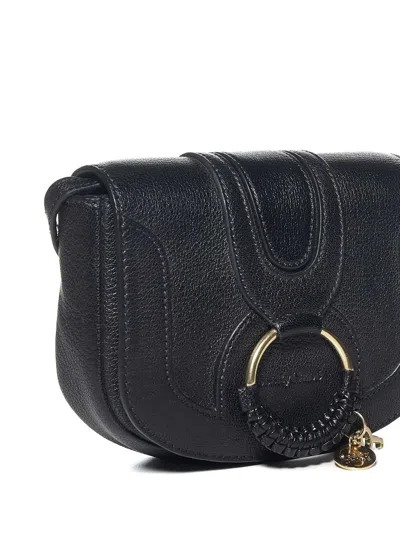 Shop See By Chloé Hana Mini Leather Crossbody Bag In Black
