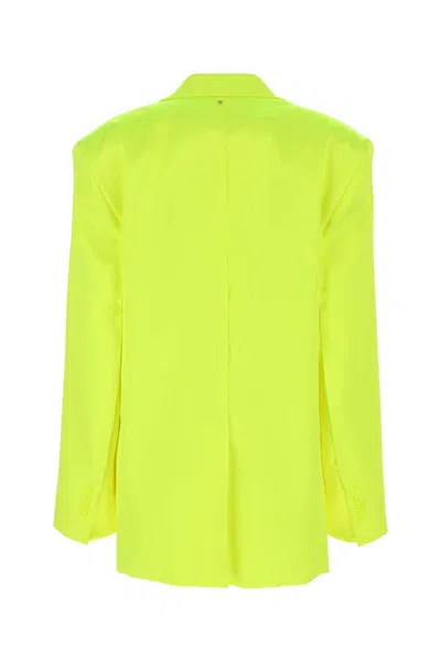 Shop Sportmax Jackets And Vests In Yellow