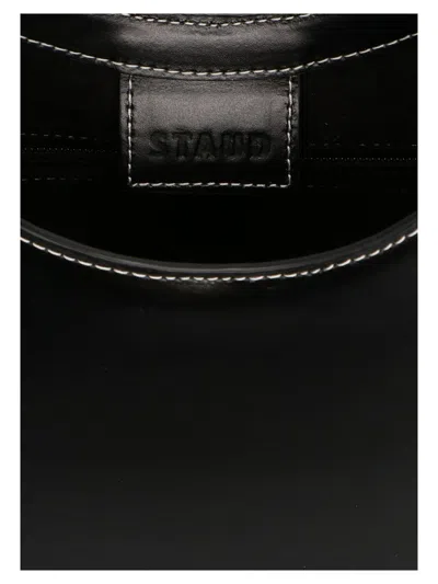 Shop Staud 'moon' Handbag In Black