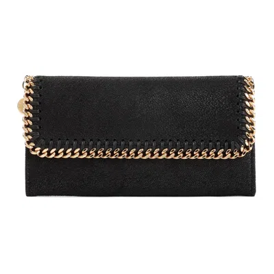 Shop Stella Mccartney Flap Wallet Accessories In Black