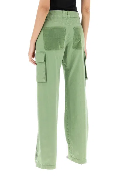 Shop Stella Mccartney Cargo Trousers In Green